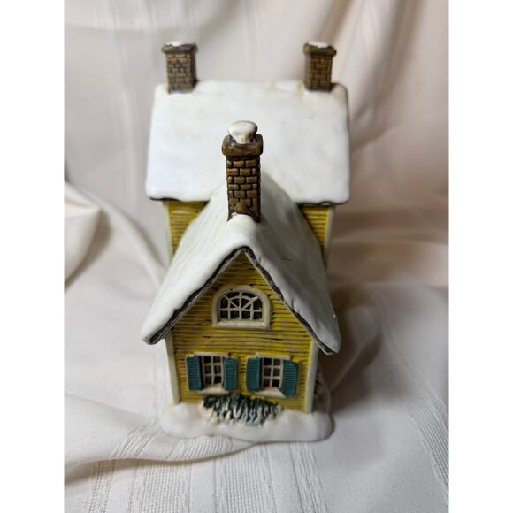 Currier And Ives Museum Of New York American Homestead Porcelain Lighted House - Picture 4 of 5